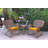 Windsor Resin Wicker Rocker Chair And End Table Set With Cushions-33388896-33388906