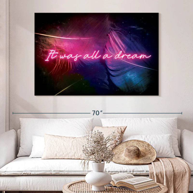 Tergel «It Was All A Dream», typographie, H 8 po x l 12 po