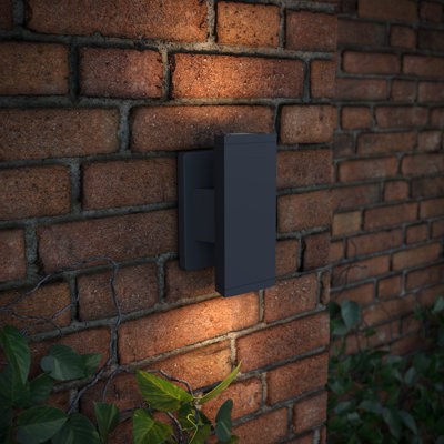 Deltrice 120 Volt Aluminum LED Wall Light - Waterproof Integrated Light with Modern Elegance