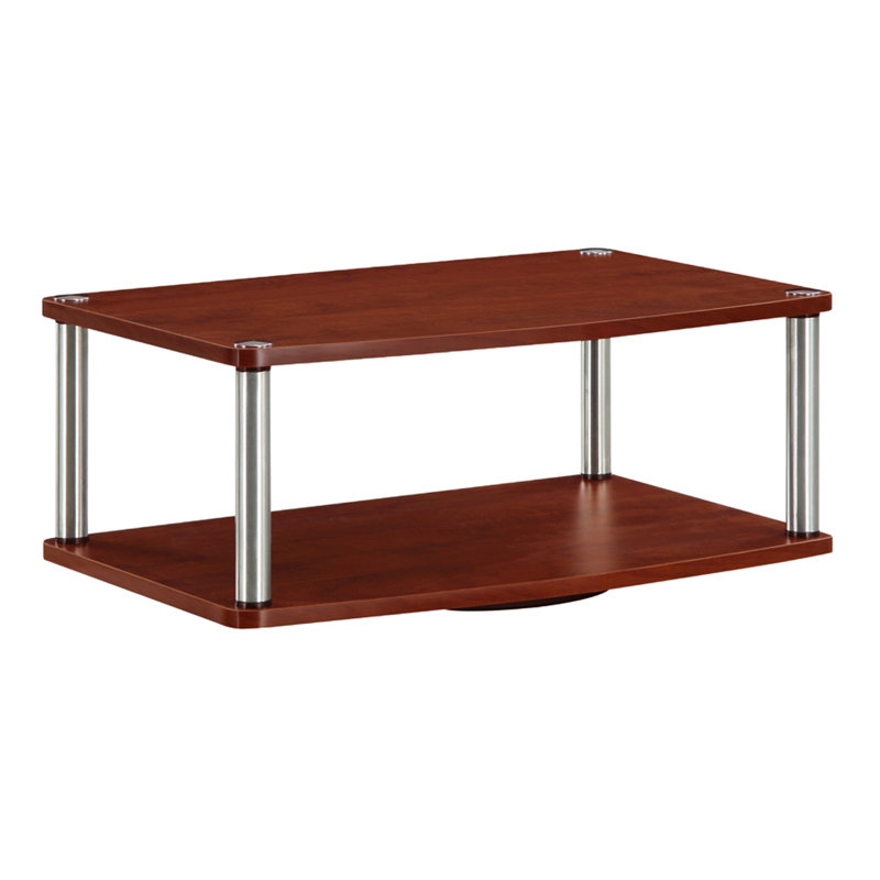 Edwin Two Tier Swivel Riser for TVs up to 26", Cherry