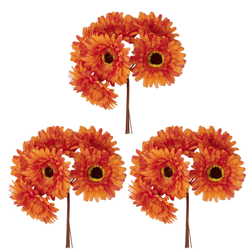Vaporisateur de maman artificiel floral x6, Orange