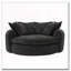 Fauteuil d'appoint rembourré en tissu chenille-928499250