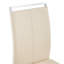 Chaise de salle à manger, chaise d'appoint rembourrée à haut dossier en cuir de polyuréthane avec pieds en métal en forme de C-884605466-884605463-884605460