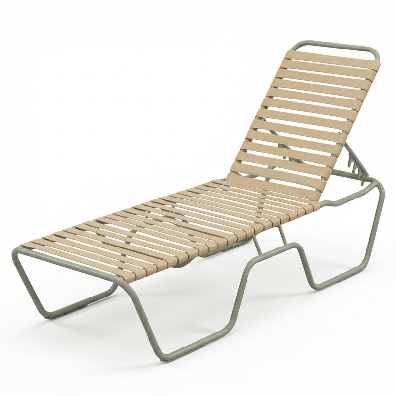 Chaise sans accoudoirs, Sangle de chameau / gris mat