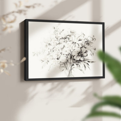 Vintage Sketch Work-XLV -Framed Print - Restickable