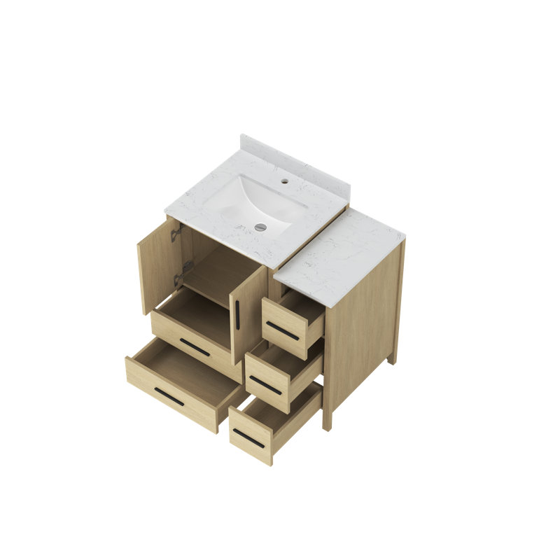 Dessus de meuble-lavabo simple autoportant de 36 po Aura