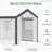 Walk-In Greenhouse, Outdoor Garden Warm Hot House With 4 Roll-Up Windows, 2 Zippered Doors And Weather Cover, White