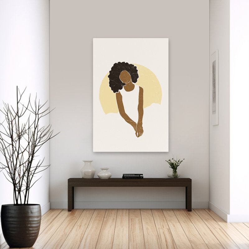 Boho Sun II - Multicultural Figurative Art, 60" H x 40" W