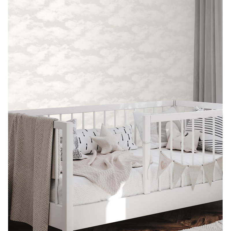 Style Sisters Classic Cloud Design Wallpaper Roll, Cream