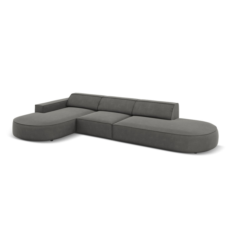 Modular L-Shaped Corner Sofa, Left Hand Facing, Grey