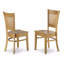 Ensemble de table de salle à manger 5 pièces moderne comprenant une table ronde en bois avec Dropleaf et 4 chaises de salle à manger, 42 x 42 pouces, chêne-1826268910-1826268902-1826268901