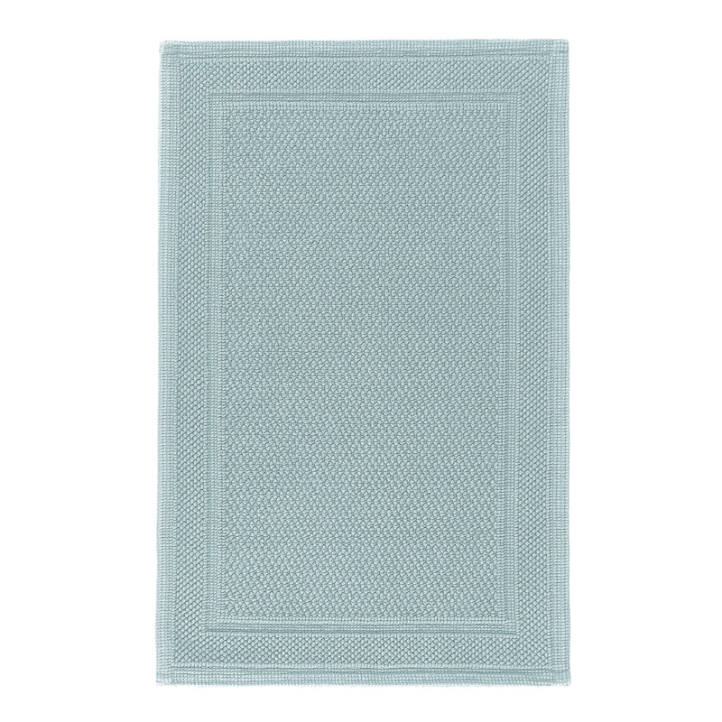 Bee Waffle Bath Rug, 20" W x 31" L, Sea Mist