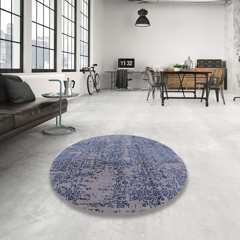 Hursey Oriental Indoor Rug, Round 5'
