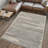 Nastazja Modern Berber Stripe Cream/Gray Rug-685915021