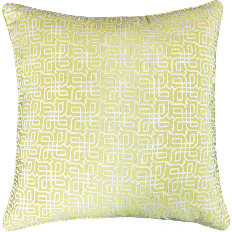  Cozy Jacquard Plaid Pillow Cover & Insert, Green