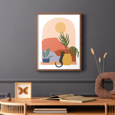 Papier, scène I, reproduction encadrée - bois massif