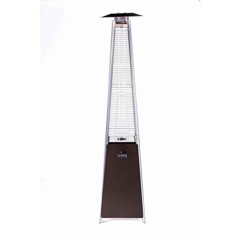 Chauffe-terrasse bronze bronze, Brun
