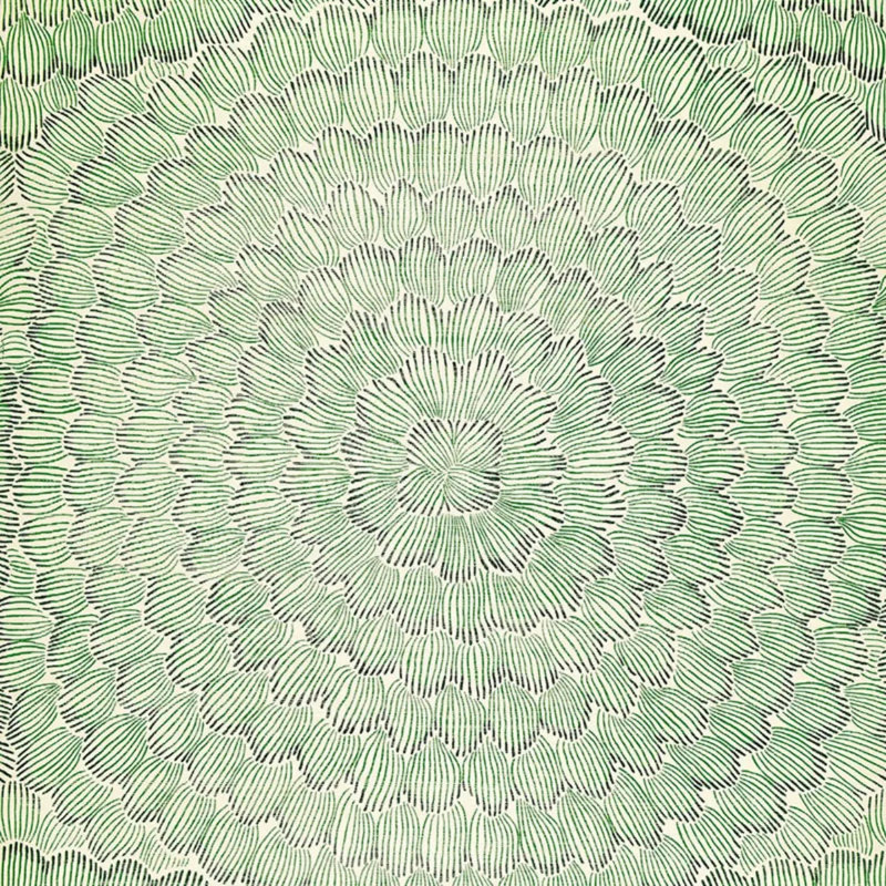 Papier peint Schumacher x Celerie Kemble, Émeraude / minerai