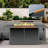Lois Rectangle Aluminum Propane Fire Pit