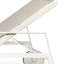 Chaise longue d'extérieur en alliage d'aluminium Satasha