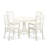 Solid Wood Top Dining table with Chairs with Lattice Back-325893525-325893527
