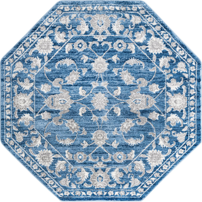 Eutizio Oriental Indoor Rug, Octagon 5'3"