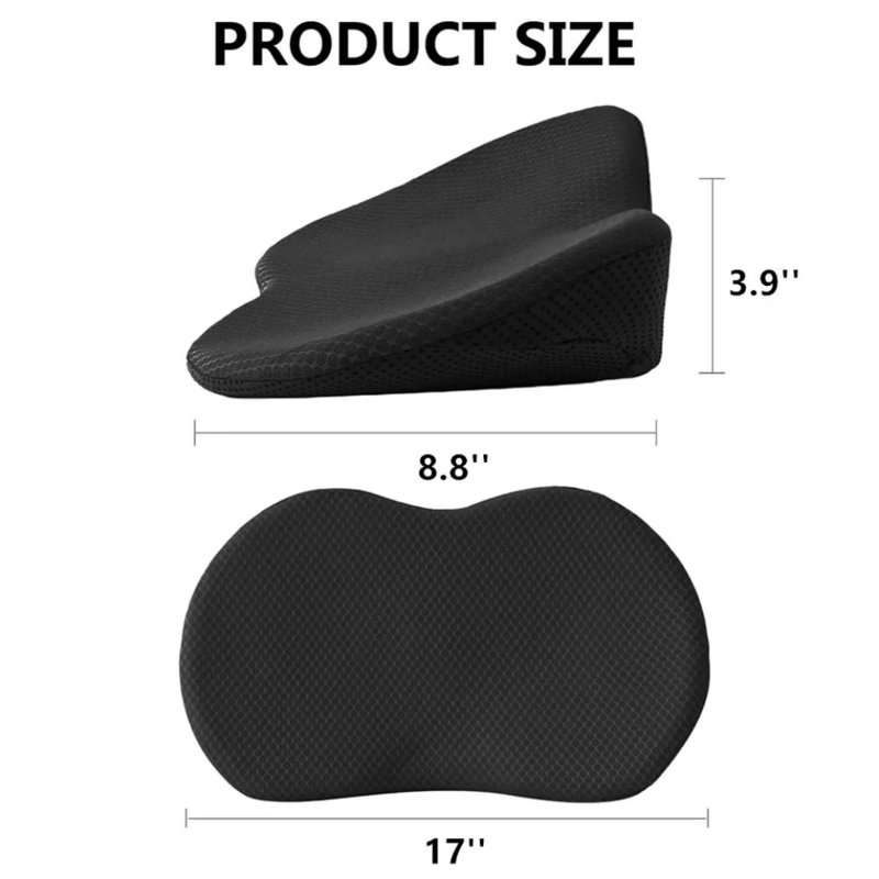 Coussin de siège de voiture, mousse à mémoire de forme, scie et soulagement des douleurs dorsales pour le siège d'auto