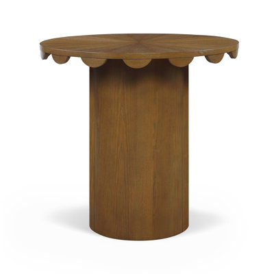 Dahlia 36" Solid Wood And Cane Counter Height Table