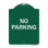 Enseigne Signmission Designer Series - Pas de stationnement | Enseigne architecturale en aluminium de gros calibre vert et blanc 18 po x 24 po | Protégez votre entreprise et votre commune | Fabriqué aux États-Unis