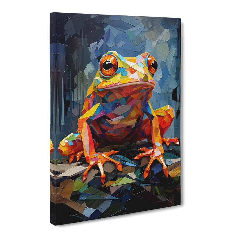 Frog Orphism - Wrapped Canvas, 50cm H x 35cm W x 3cm D