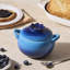 Le Creuset Stoneware Blueberry Mini Cocotte, 16 Oz. - Azure Blue
