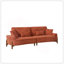 Canapé de 103 po à assise profonde confortable avec coussin, convenant à une chambre à coucher, un salon, un appartement, un bureau ou un dortoir-118043652