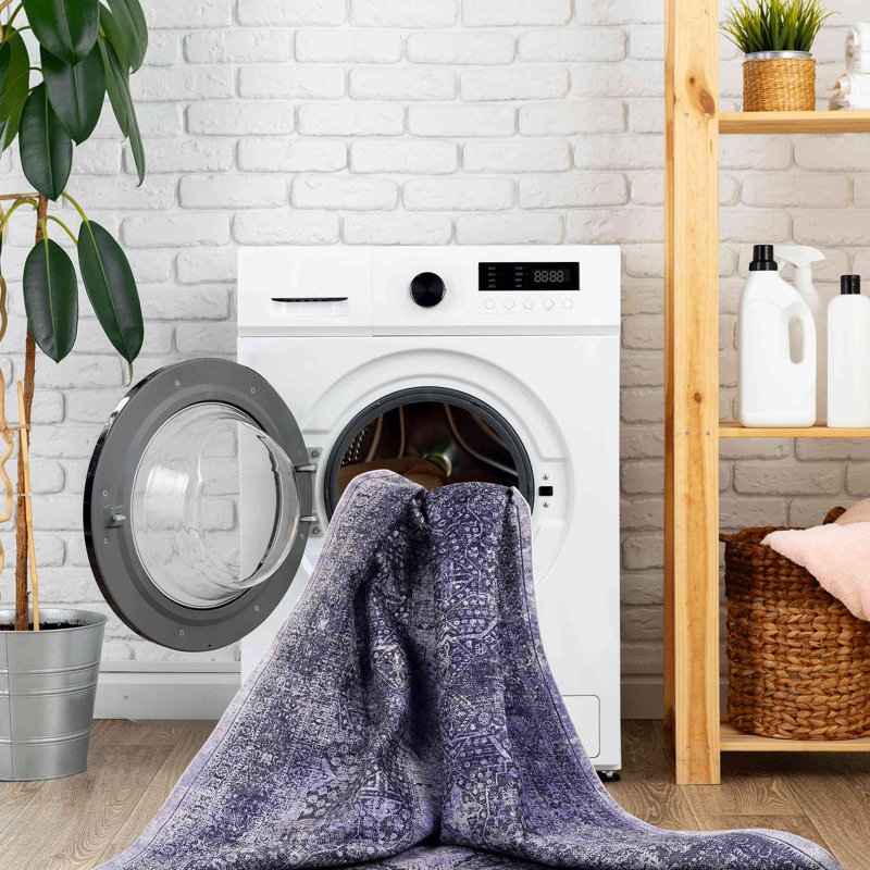 Washable Rug Area Rug, Rectangle 6' x 9'