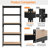 Tevis 60" H x 27.5" W x 12" D 5 Tiers Boltless Adjustable Storage Shelf Goods Rack-1090805073
