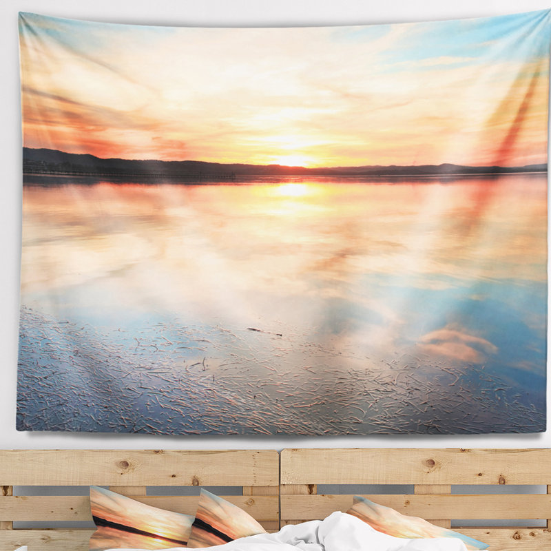 Tapisserie coucher de soleil sensationnel en Australie, H 32 po x l 39 po
