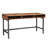 Rectangular Sofa & Console Table with 3 Stool Set, Made with Solid Wood & Leather, 76x22x36