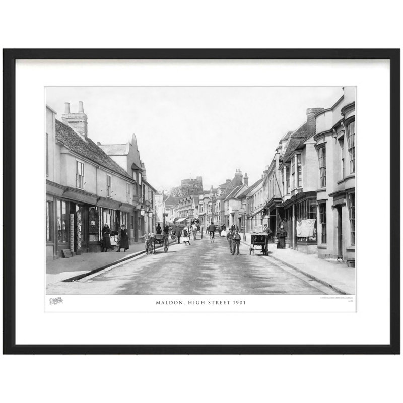 Maldon, High Street 1901 by Francis Frith - Single Picture Frame Print, 40cm H x 50cm W x 2.3cm D