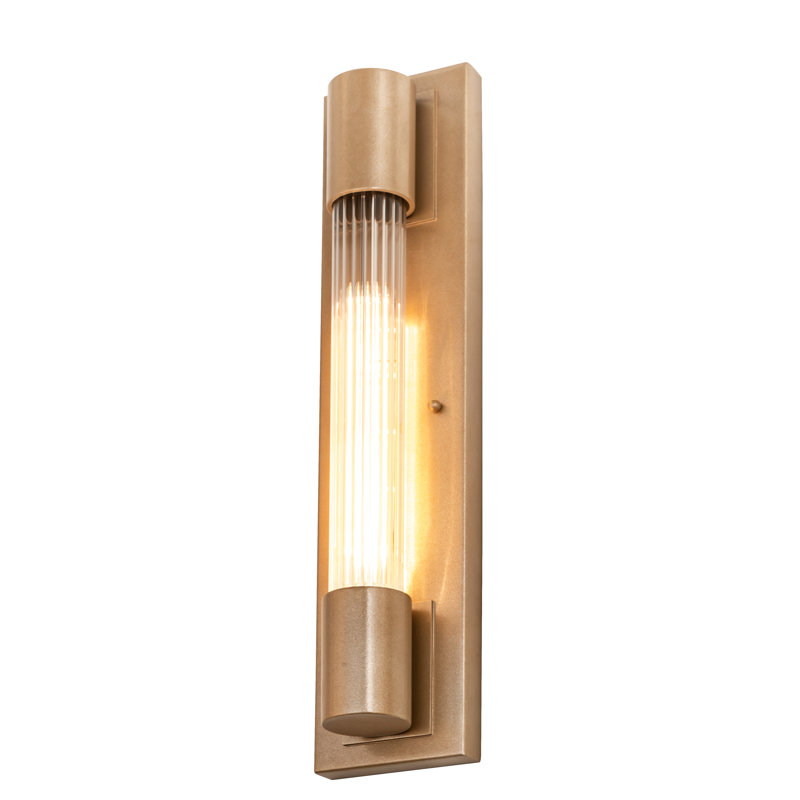 Cilindro Pipette Steel Flush Mounted Sconce