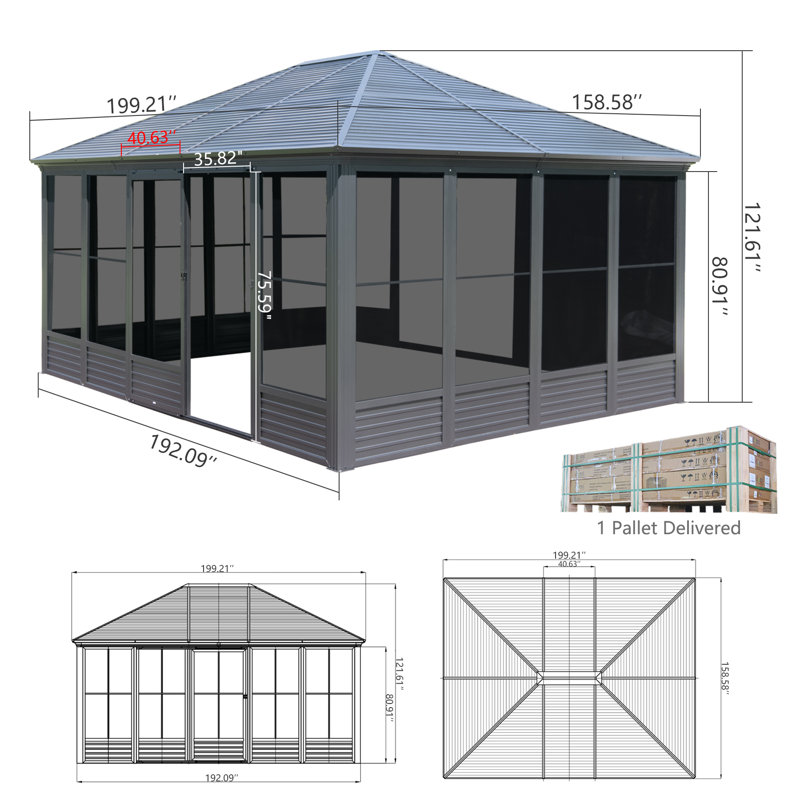 16,5 pi L 13 pi. D Solarium
