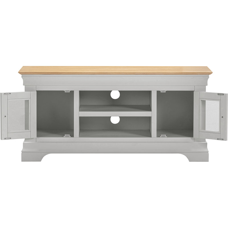 Adaleya TV Stand, 57cm H x 120cm L x 43cm W, Grey