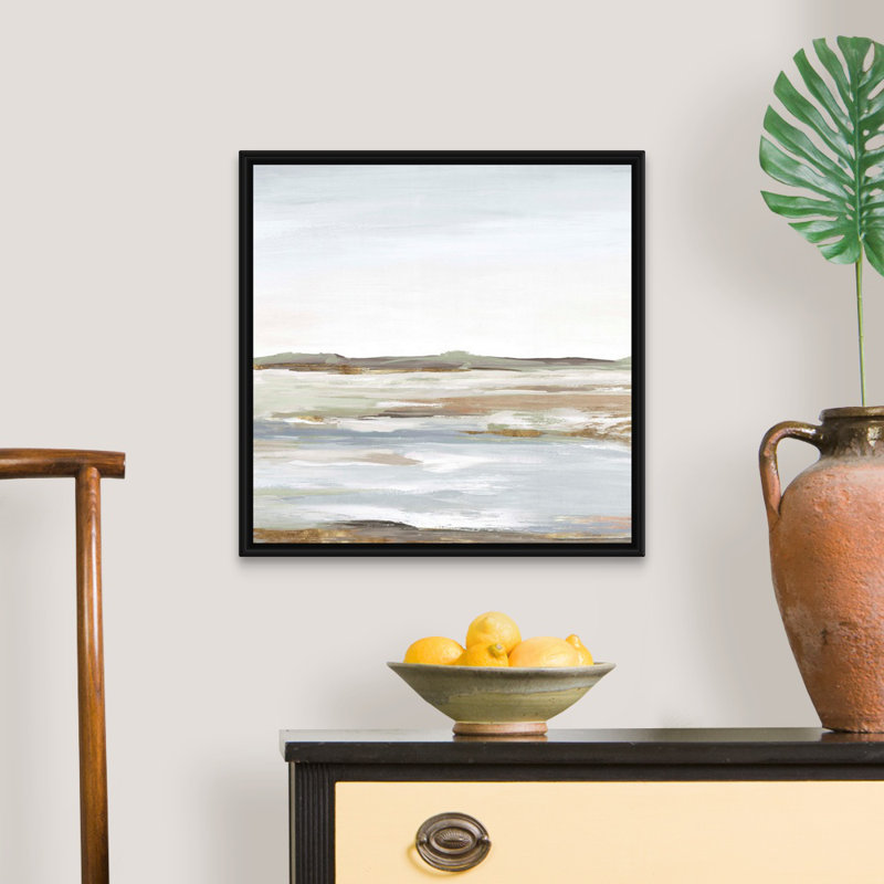 «Vastness I» par Eva Watts - reproduction d'art, H 22 po x l 22 po, Toile avec cadre photo, Noir
