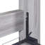Lit double gris pliable dans l'armoire - fiable et maximisant l'espace avec une solution de rangement
