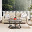 Round Coffee Table With Storage, 2-Tier Cocktail Table-887951355