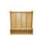 4-Section Kids School Coat Locker 42.5" H X 13" D X 41" W With Bench And Cubbies, Backpack And Cubby Storage Organizer With Hooks, MDF Wood Locker For Daycares