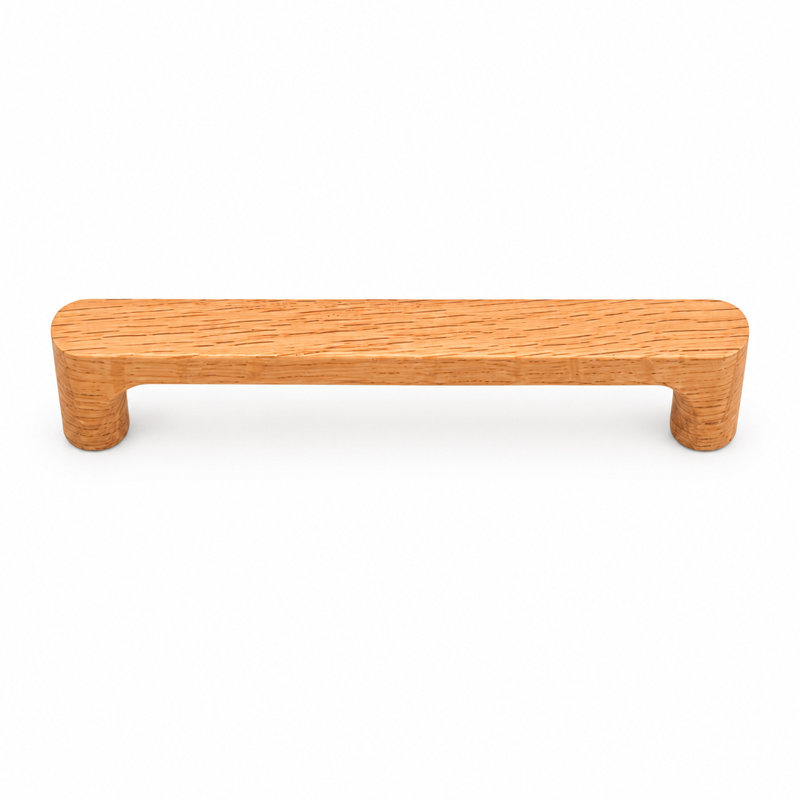 Poignée en bois massif, 5.04", Oak