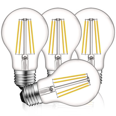 8 watts (équivalent à 60 watts), DEL Edison A19, ampoule à intensité variable, culot E26 / moyen (standard)