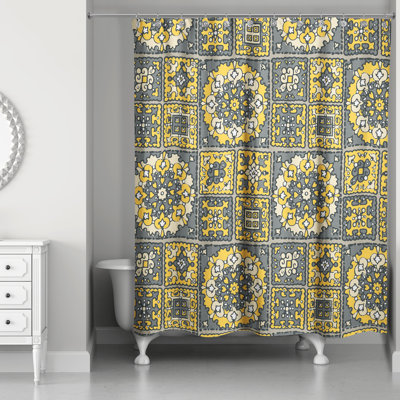 Rideau de douche simple patchwork Hanner