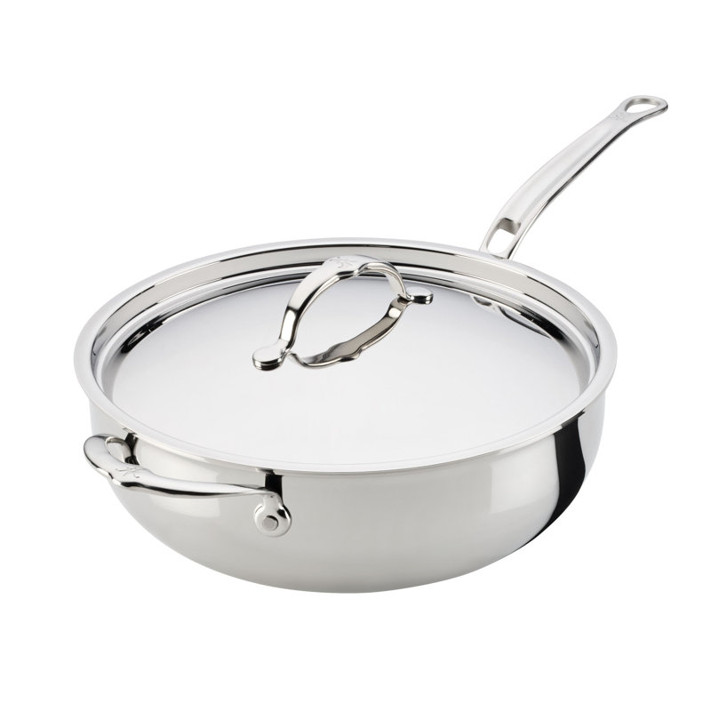 Probond Luxe 5-Quart Professional Clad Stainless Steel Essential Pan With Lid