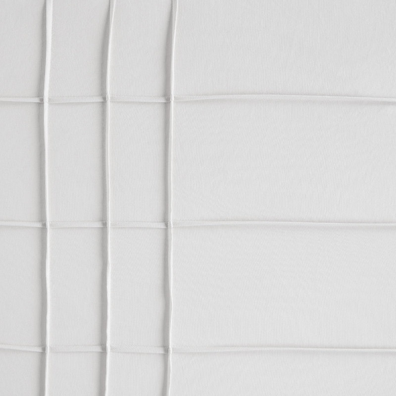 Ensemble de housse de couette plissée Harris, Blanc, Housse de couette double et 2 taies décoratives s