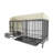 Pet Cage With Roller Wheels - Iron Frame And , Beige + Black Handrail Storage Option Frame,